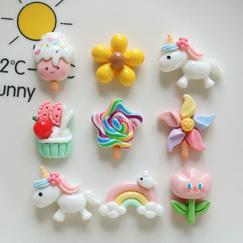 Art Craft Ice Cream - 10 Pcs New Mini Cute Cartoon