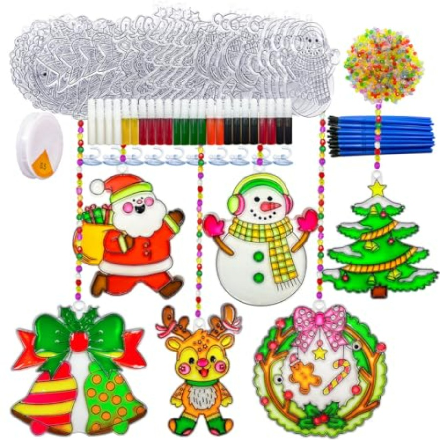 Art Craft Halloween - Suncatcher Kit 30 Sets Sun Catcher