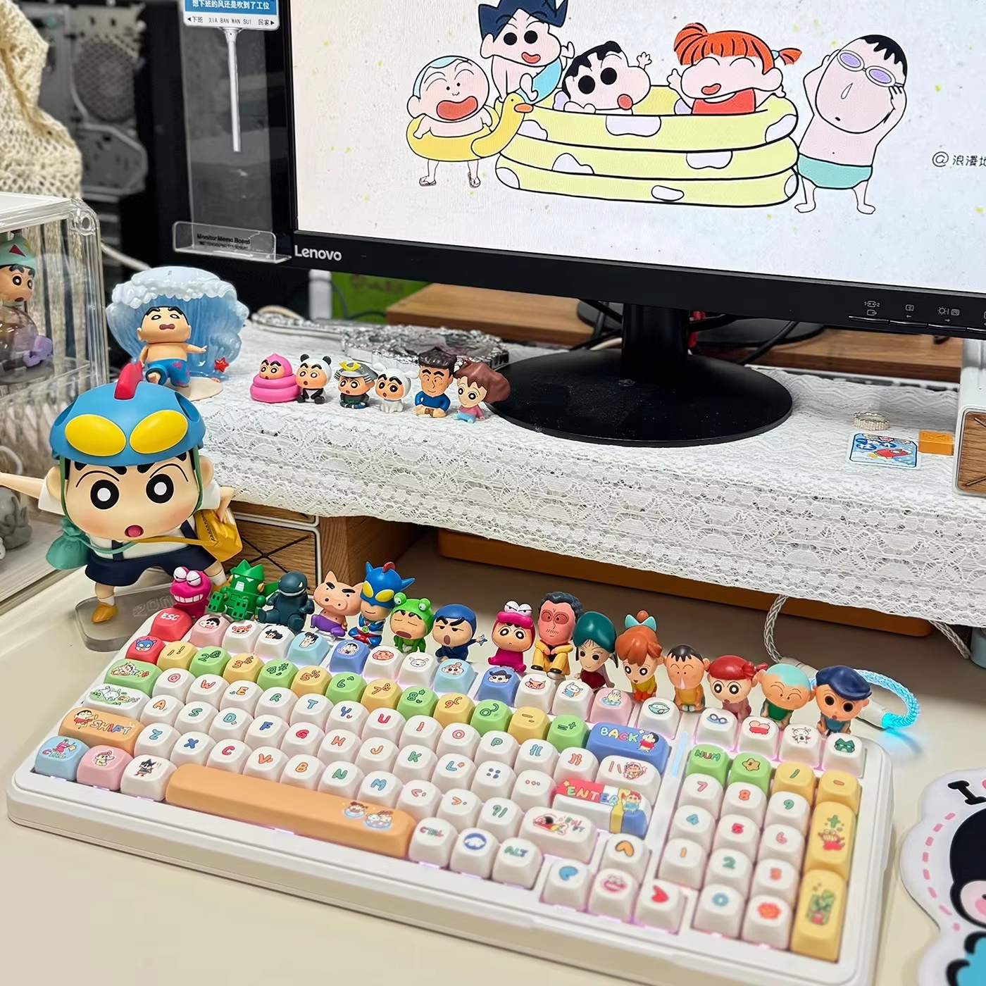 Art Craft Market - Crayon Shin-chan MOA Keycap Cute Cartoon