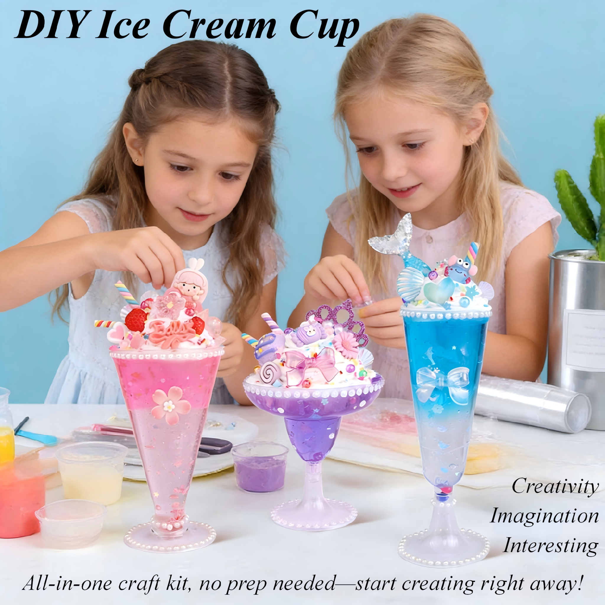 Art Craft Cup - DIY Cream Glue Ice Cream Cup