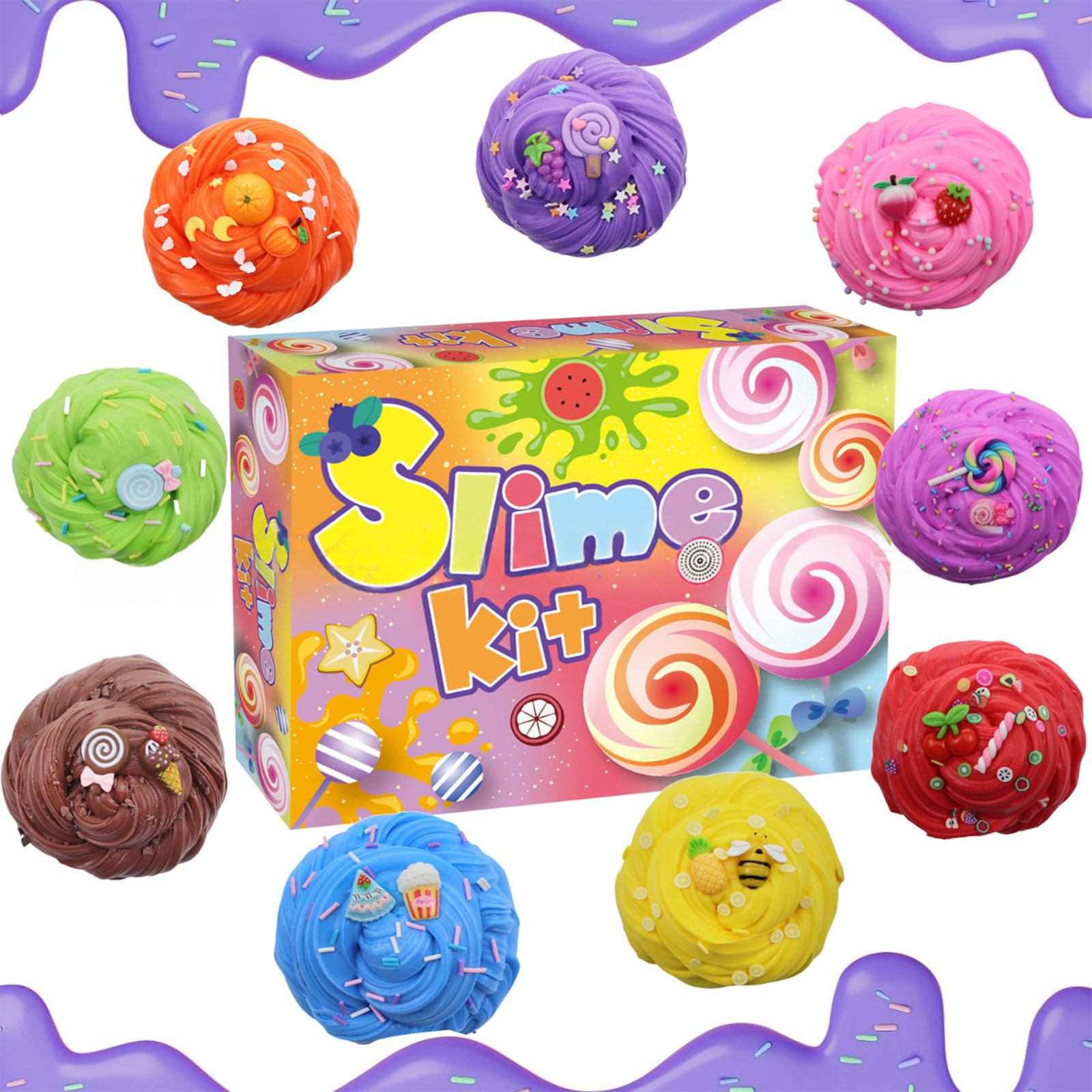 Art Craft Kindergarten - Kids Slime Kit DIY Stretchy Sensory