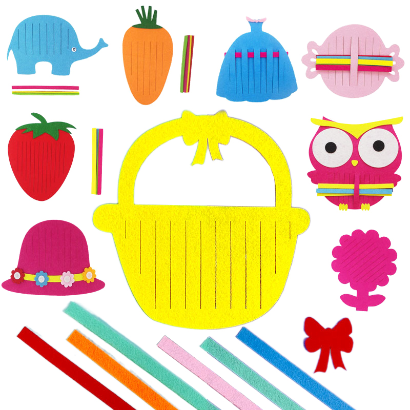 Art Craft For Toddlers - Children Handmade Weaving Toys Non-woven Weaving