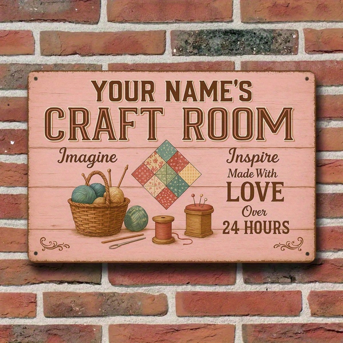 1PC Tin Sign Craft Room Decor  – обзор и цена Art Craft Workshop