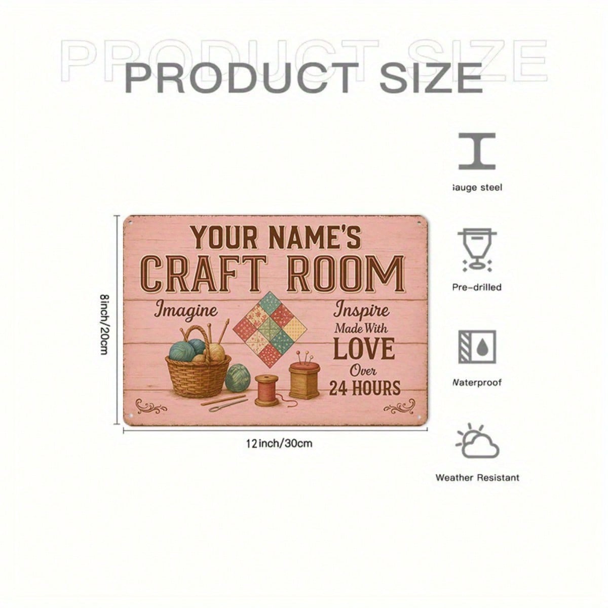 1PC Tin Sign Craft Room Decor  – обзор и цена Art Craft Workshop