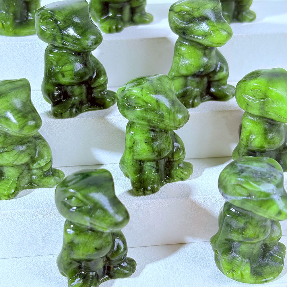 1PC Natural Crystal Green Jade – обзор и цена Art Craft Dinosaurs
