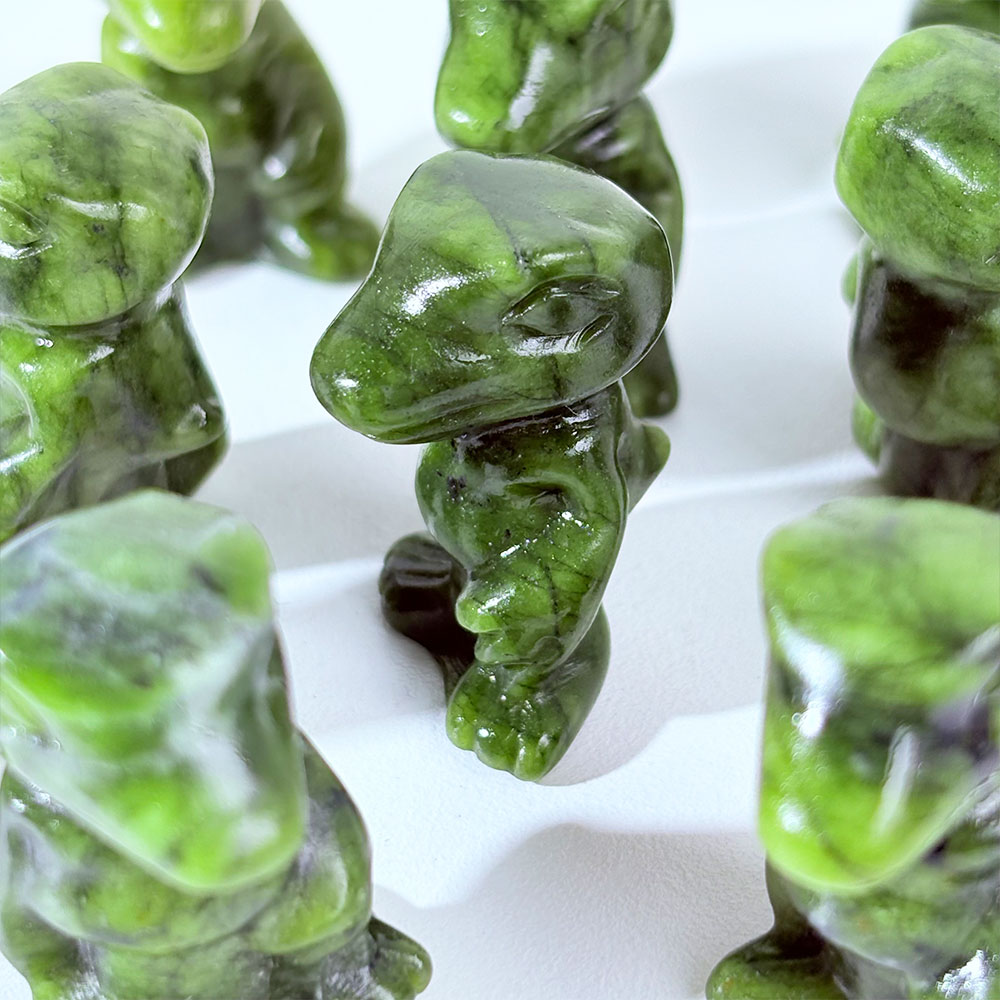 1PC Natural Crystal Green Jade – обзор и цена Art Craft Dinosaurs