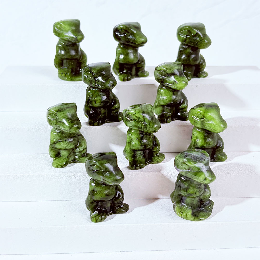 1PC Natural Crystal Green Jade – обзор и цена Art Craft Dinosaurs