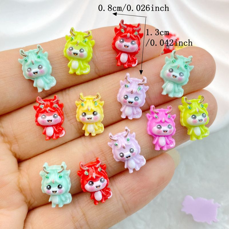 50Pcs New Mixed Nail Art Resin – обзор и цена Art Craft Dinosaurs