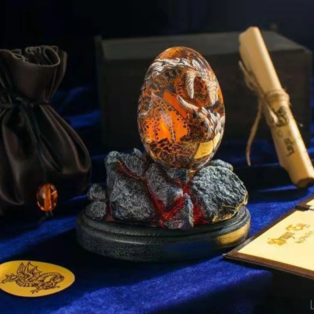 Lava Dragon Egg Statue With St – обзор и цена Art Craft Dinosaurs