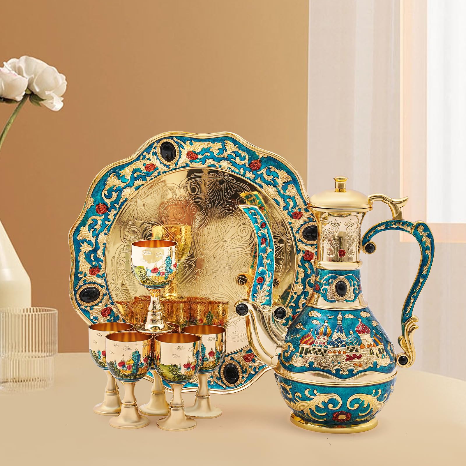Vintage Turkish Coffee Pot Set – обзор и цена Art Craft Cup
