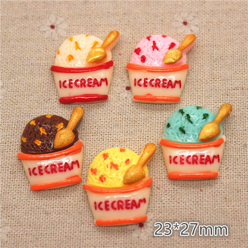 10pcs Mix Colors Kawaii Resin  – обзор и цена Art Craft Ice Cream