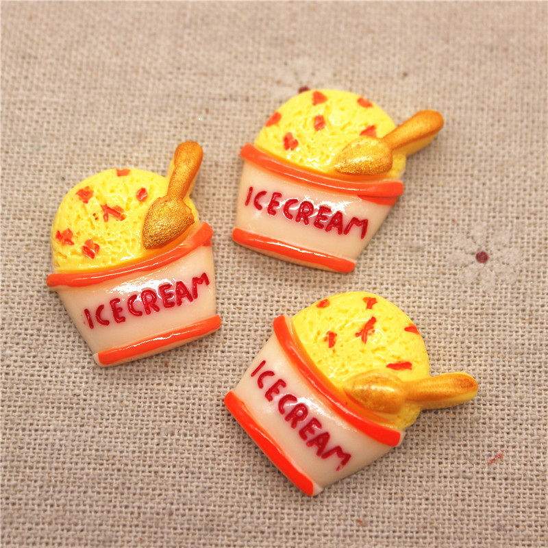 10pcs Mix Colors Kawaii Resin  – обзор и цена Art Craft Ice Cream