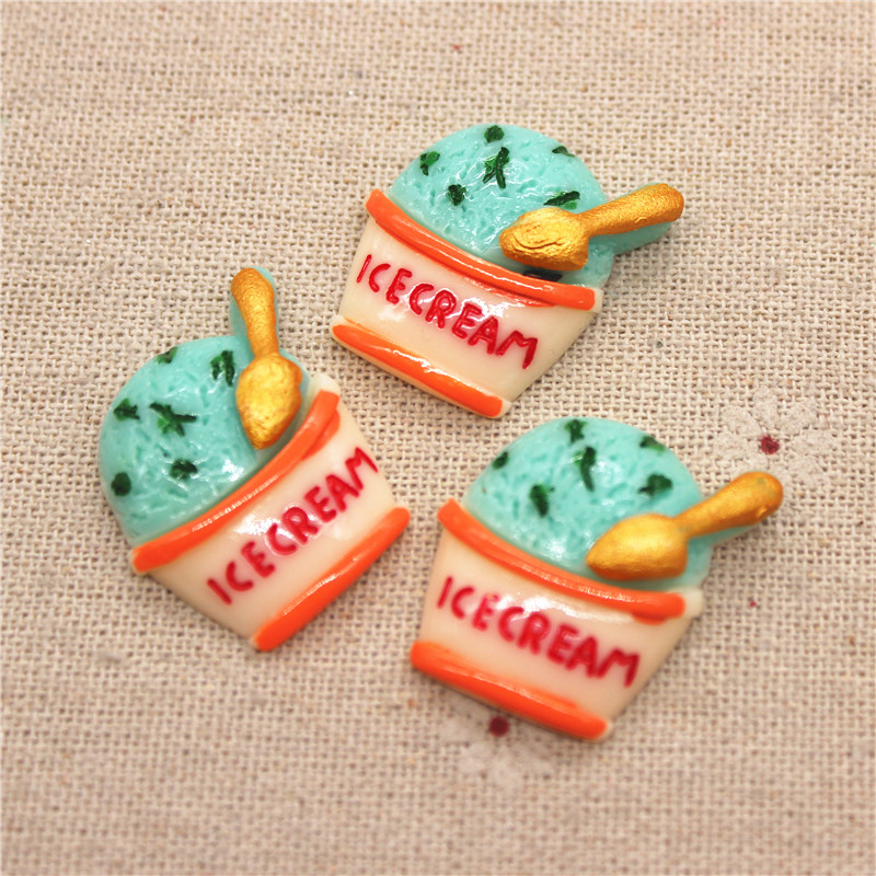 10pcs Mix Colors Kawaii Resin  – обзор и цена Art Craft Ice Cream
