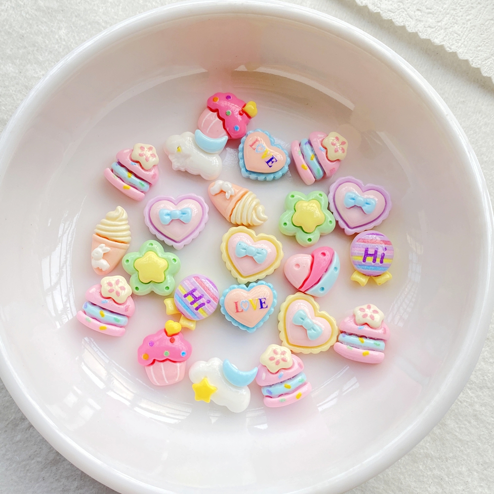 30pcs Resin Colorful 3D Cute S – обзор и цена Art Craft Ice Cream