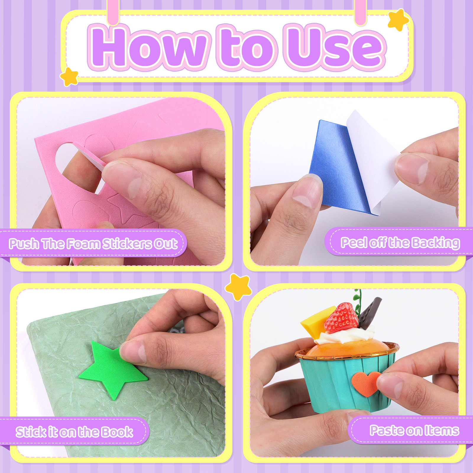 6/12/24 Sheets Non-Toxic EVA F – обзор и цена Art Craft For Toddlers
