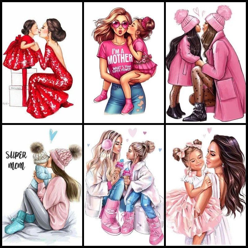 Mother Daughter Art Hobby 5D D – обзор и цена Art Craft Mother'S Day