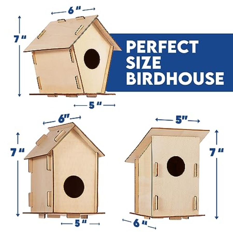 Kit - Unfinished Wood Bird Hou – обзор и цена Art Craft And