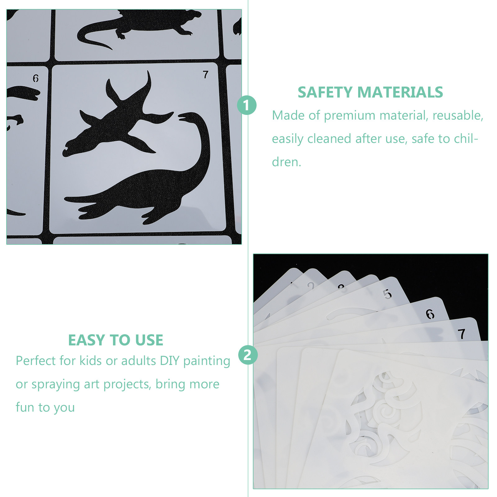 10Pcs Dinosaur Painting Templa – обзор и цена Art Craft Dinosaurs