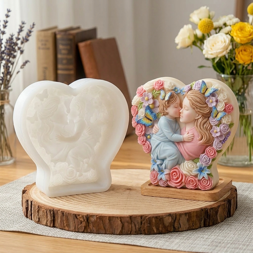 3D Mother Childs Silicone Mold – обзор и цена Art Craft Mother'S Day