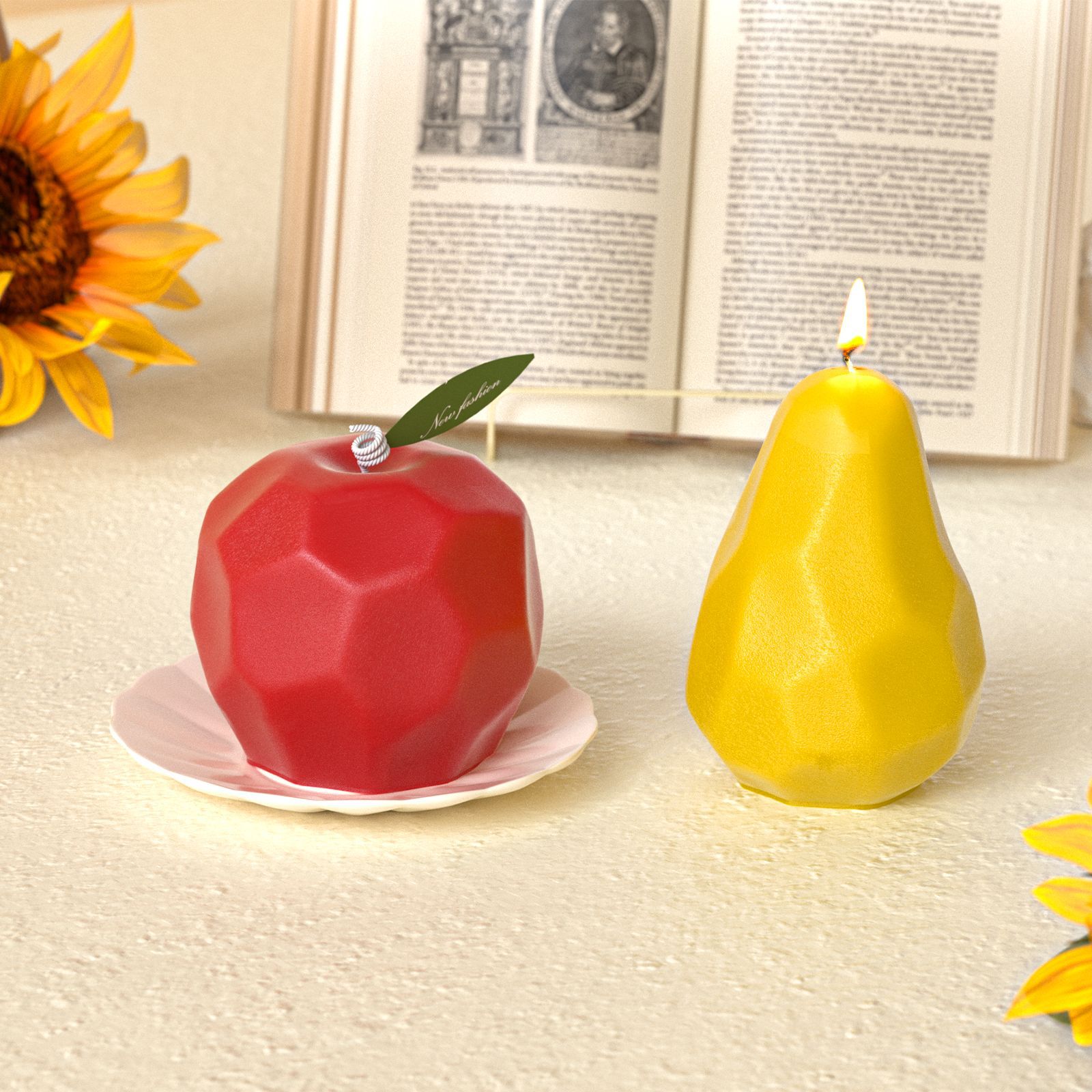 Pear Candle Mold Diamond-Cut R – обзор и цена Art And Craft Studio