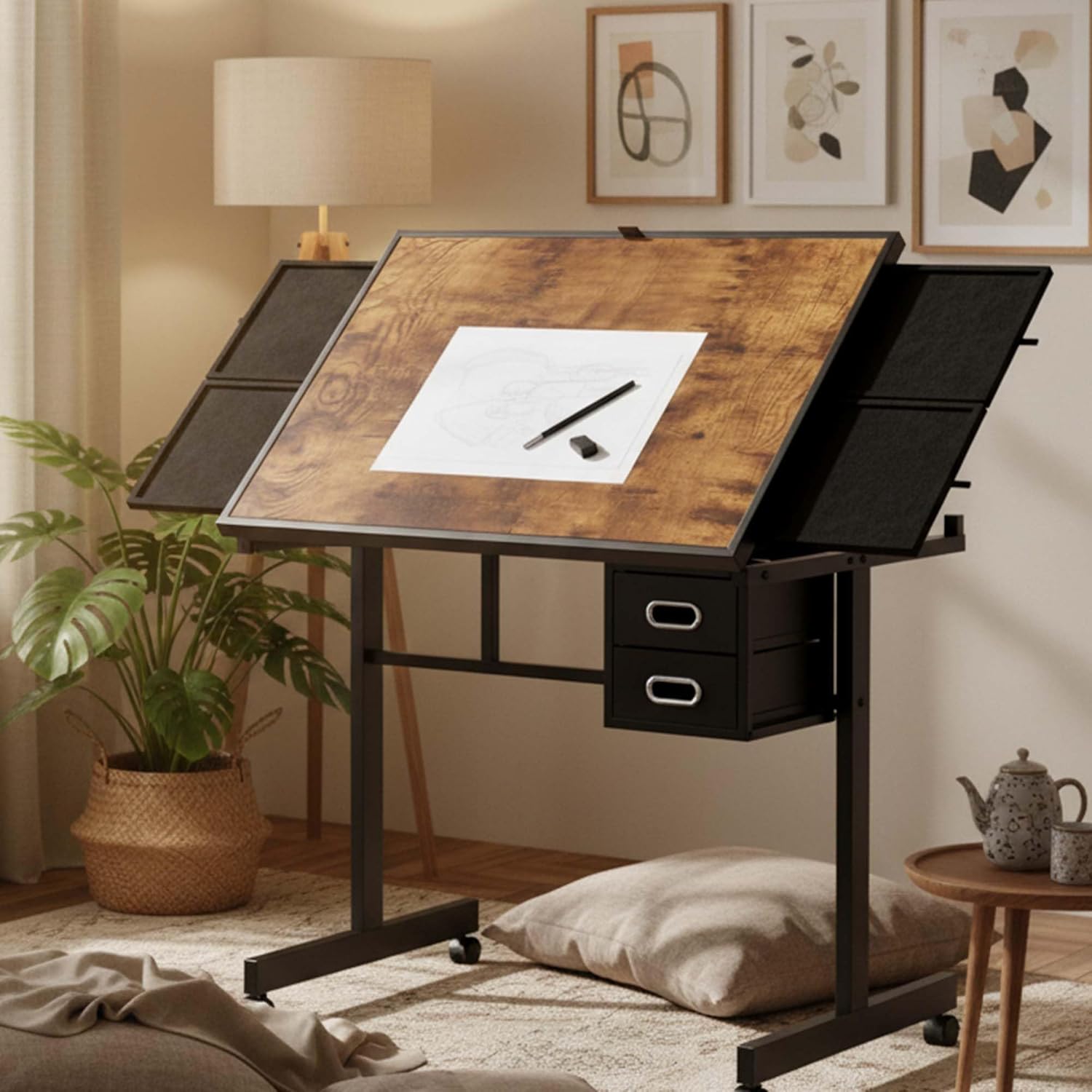 Adjustable Drafting Table with – обзор и цена Art And Craft Studio