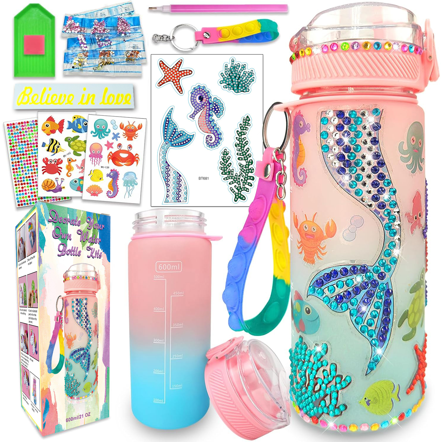 Decorate Your Own Water Bottle – обзор и цена Art And Craft Nature