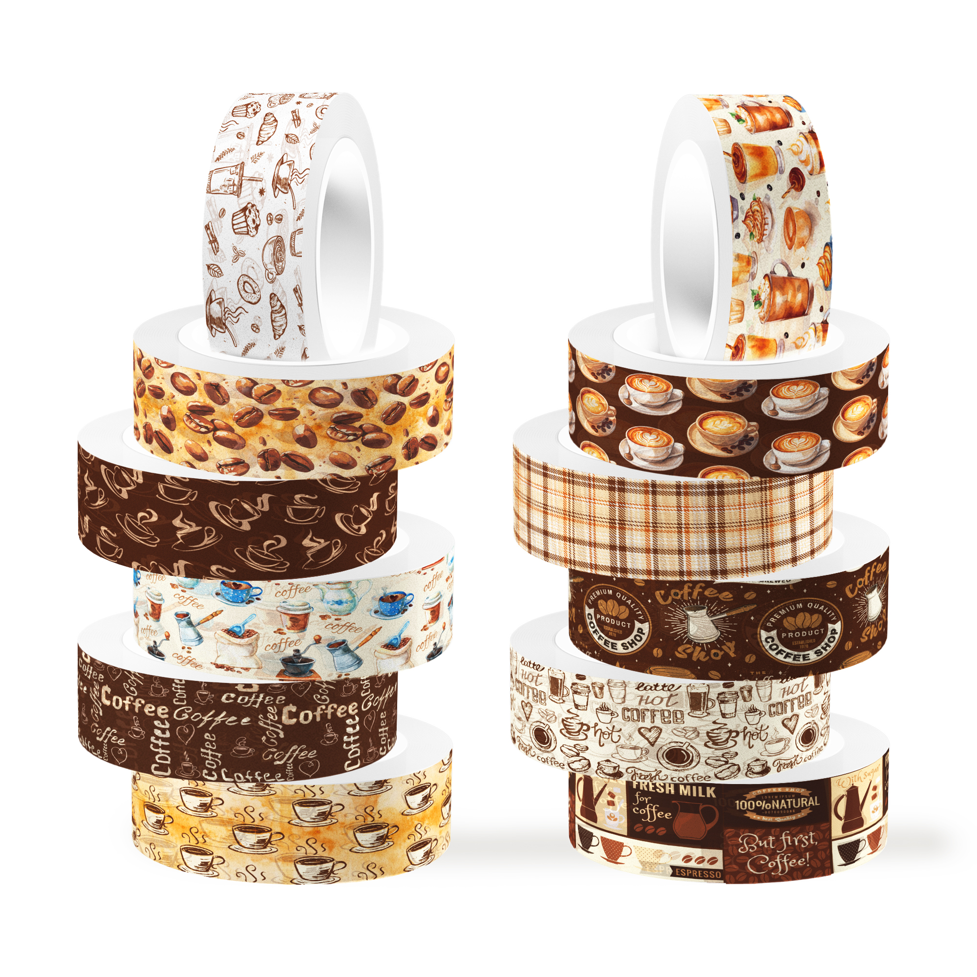 Vintage Coffee Pattern Washi T – обзор и цена Art Craft Halloween