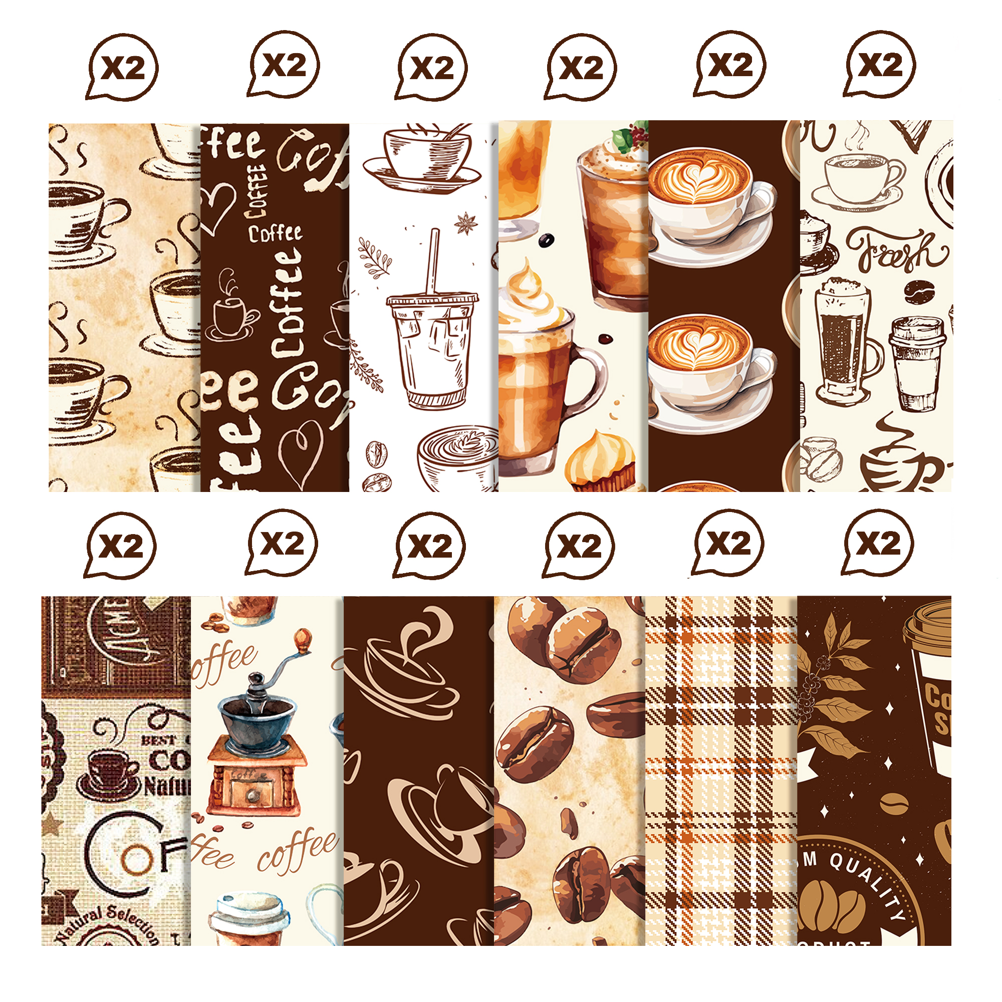 Vintage Coffee Pattern Washi T – обзор и цена Art Craft Halloween