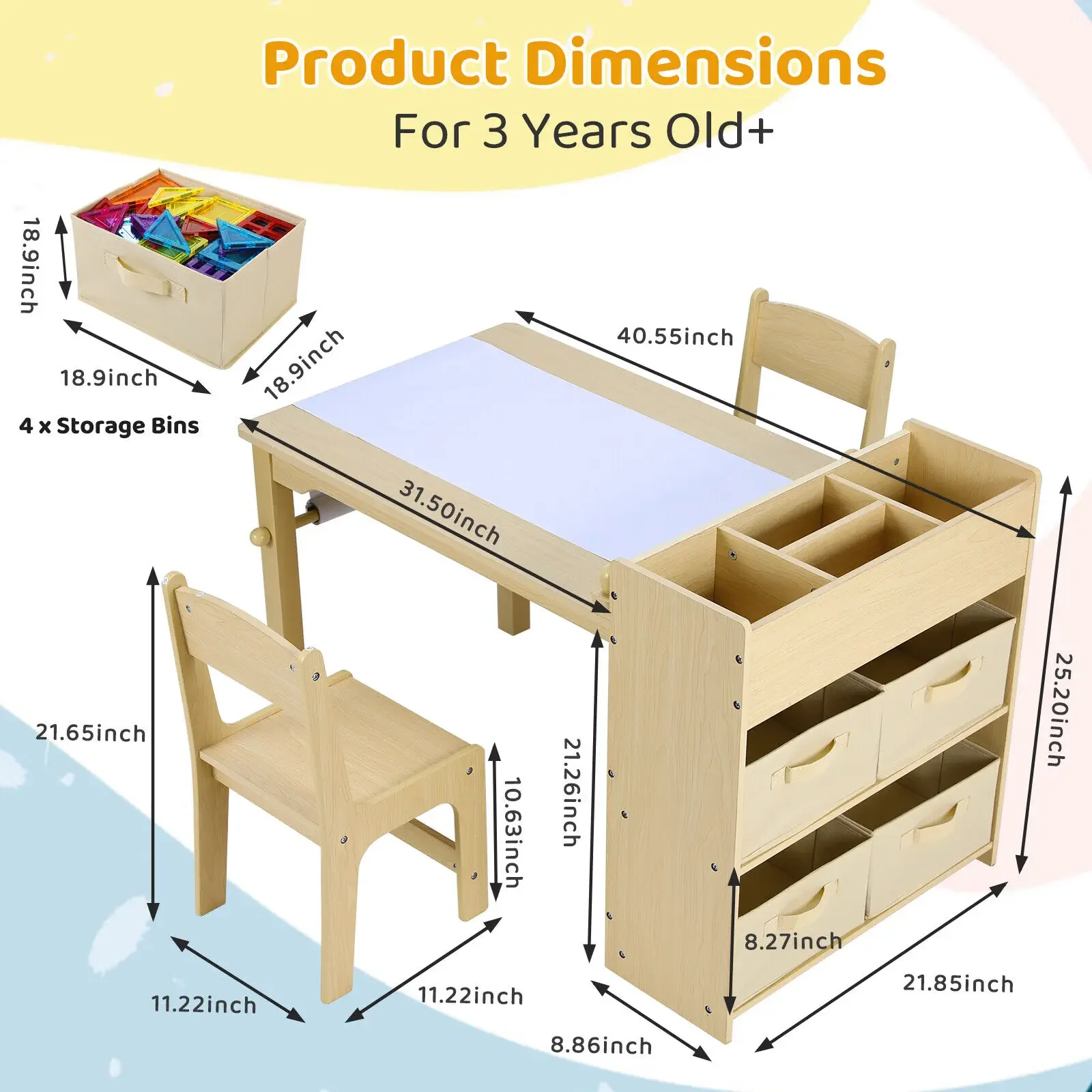 Kids Art Table & 2 Chairs Set  – обзор и цена Art And Craft Quotes For Kids