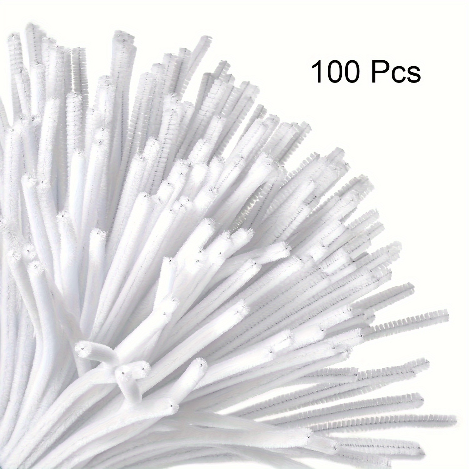 100 Pcs White Pipe Cleaners,Pi – обзор и цена Art Craft Kindergarten