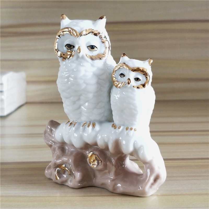 Gilt Porcelain Mother Owl Figu – обзор и цена Art Craft Mother'S Day
