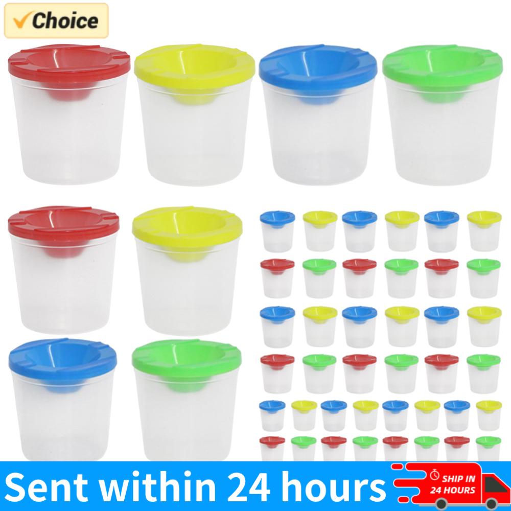 Non-Spill Paint Cups with Colo – обзор и цена Art Craft Cup