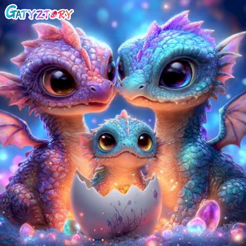 GATYZTORY Diamond Painting Kit – обзор и цена Art Craft Dinosaurs