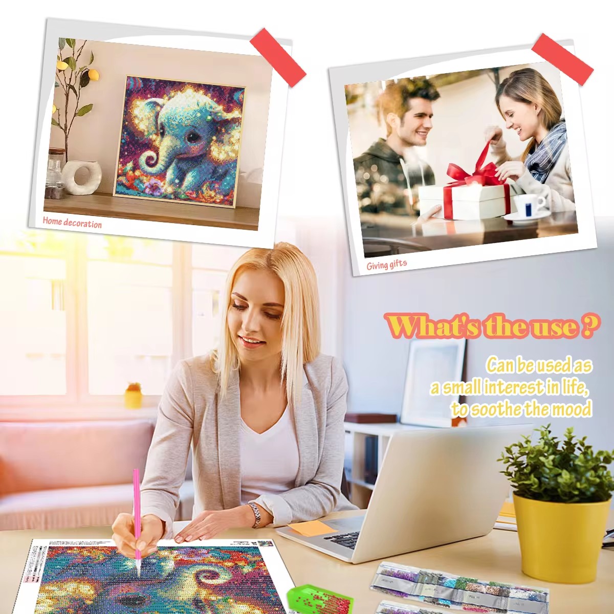 GATYZTORY Diamond Painting Kit – обзор и цена Art Craft Dinosaurs