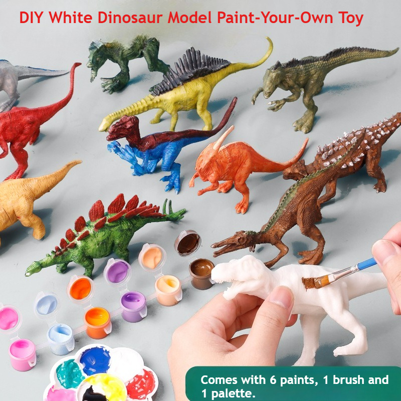 Paint Your Own Dinosaur Kit 8  – обзор и цена Art Craft Dinosaurs