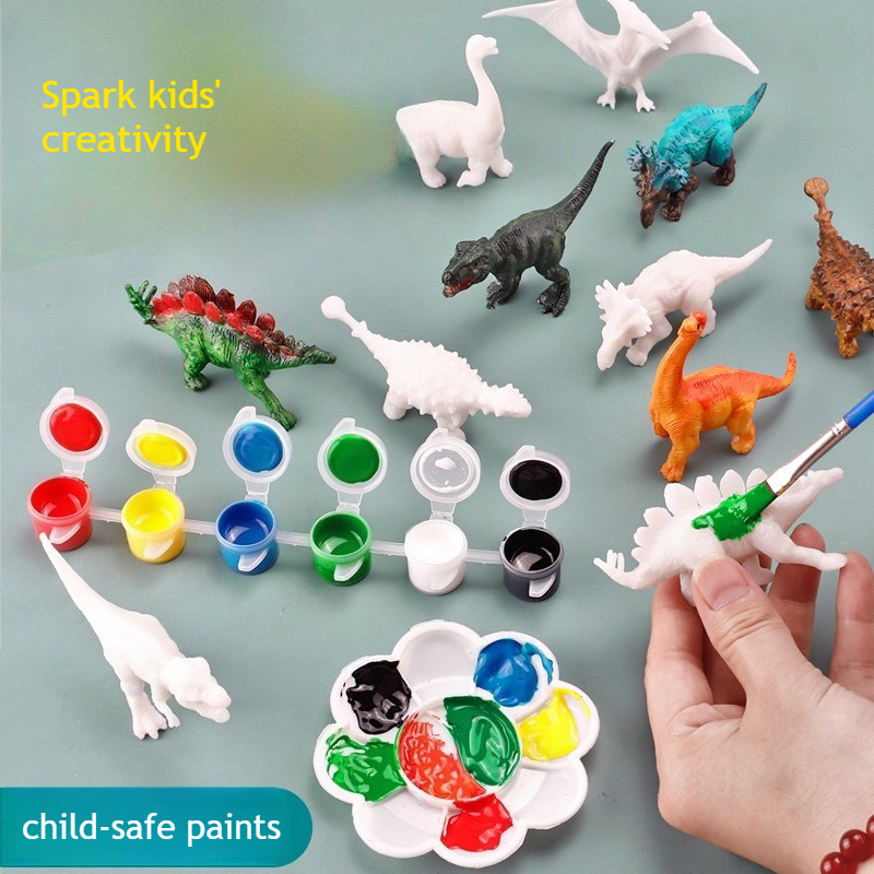 Paint Your Own Dinosaur Kit 8  – обзор и цена Art Craft Dinosaurs