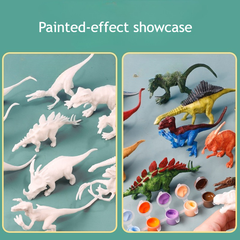 Paint Your Own Dinosaur Kit 8  – обзор и цена Art Craft Dinosaurs