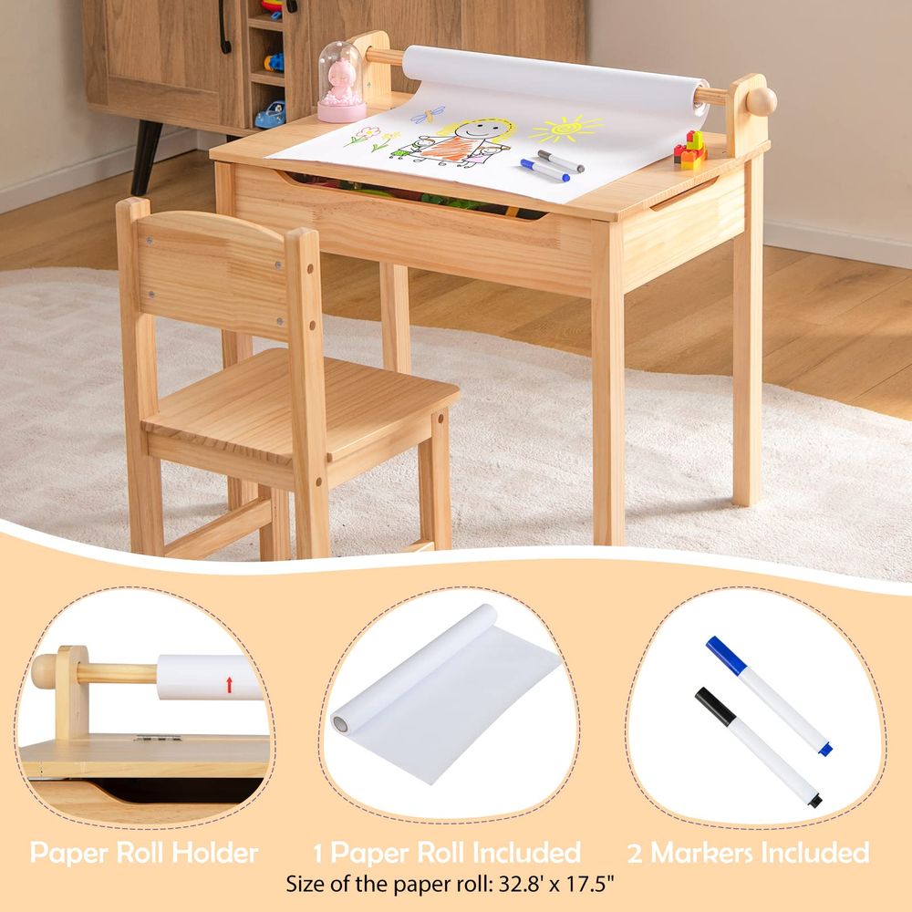 Kids Table and Chair Set, Flip – обзор и цена Art Craft Kindergarten
