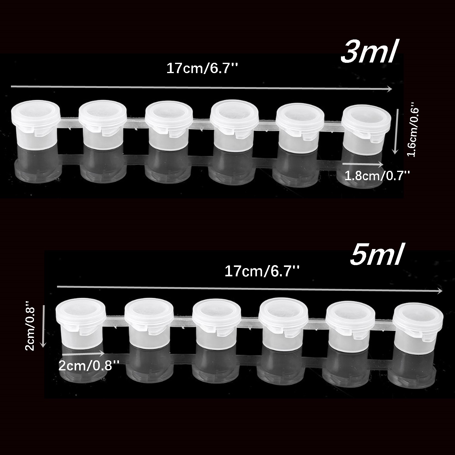 10strips 60pots Empty Paint St – обзор и цена Art Craft Cup