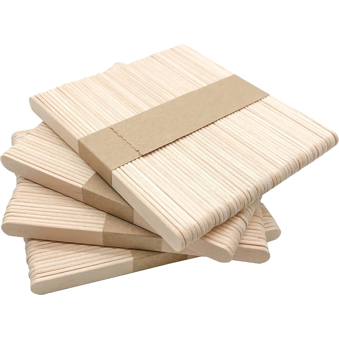 200Pcs  Natural Birch Wood Cra – обзор и цена Art Craft Ice Cream