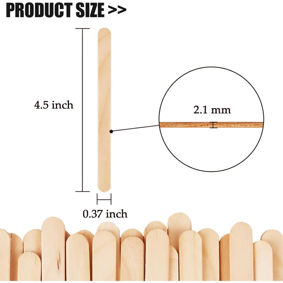 200Pcs  Natural Birch Wood Cra – обзор и цена Art Craft Ice Cream