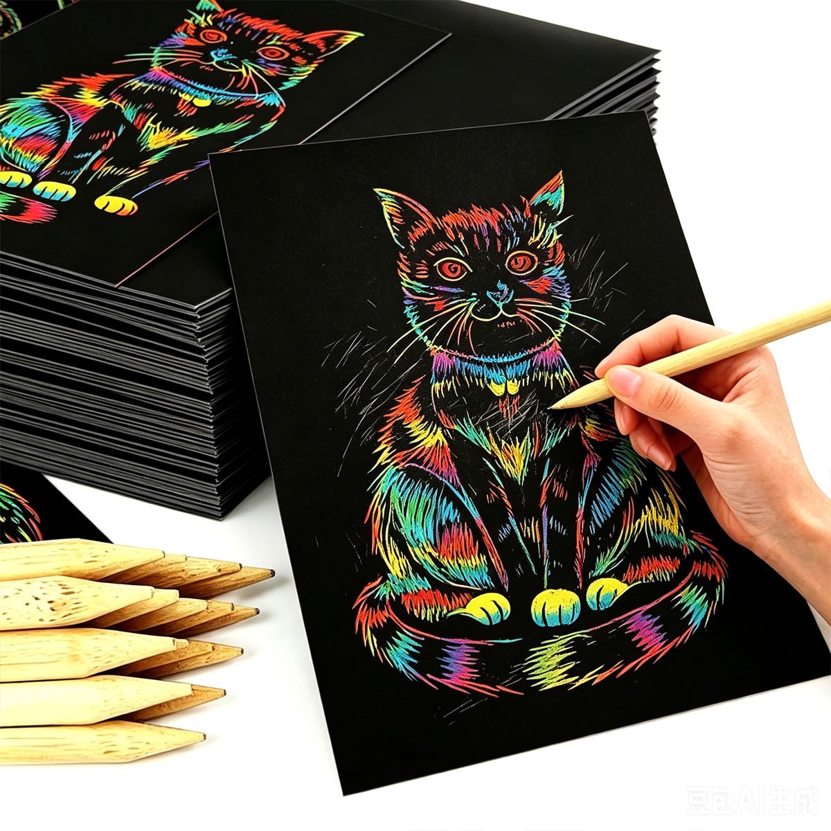 40Pcs 16K/32K Magic Scratch Pa – обзор и цена Art Craft Halloween