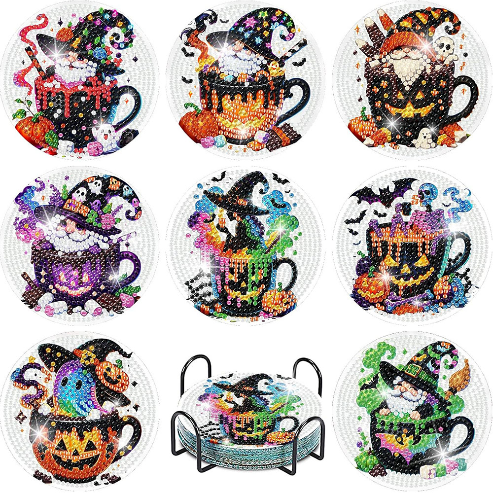 8PCS 5D Halloween Gnome Diamon – обзор и цена Art Craft Halloween