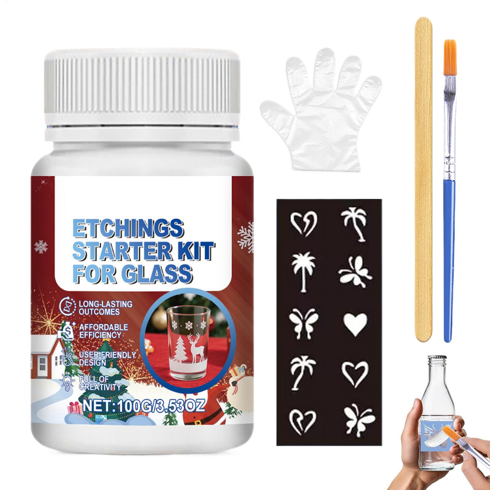 Glass Etching Kit Glass Etch S – обзор и цена Art Craft Cup