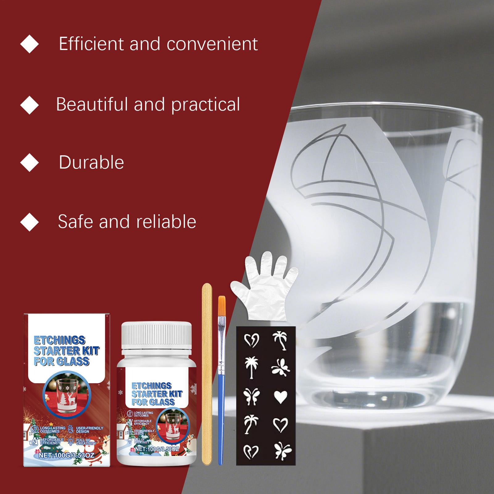 Glass Etching Kit Glass Etch S – обзор и цена Art Craft Cup