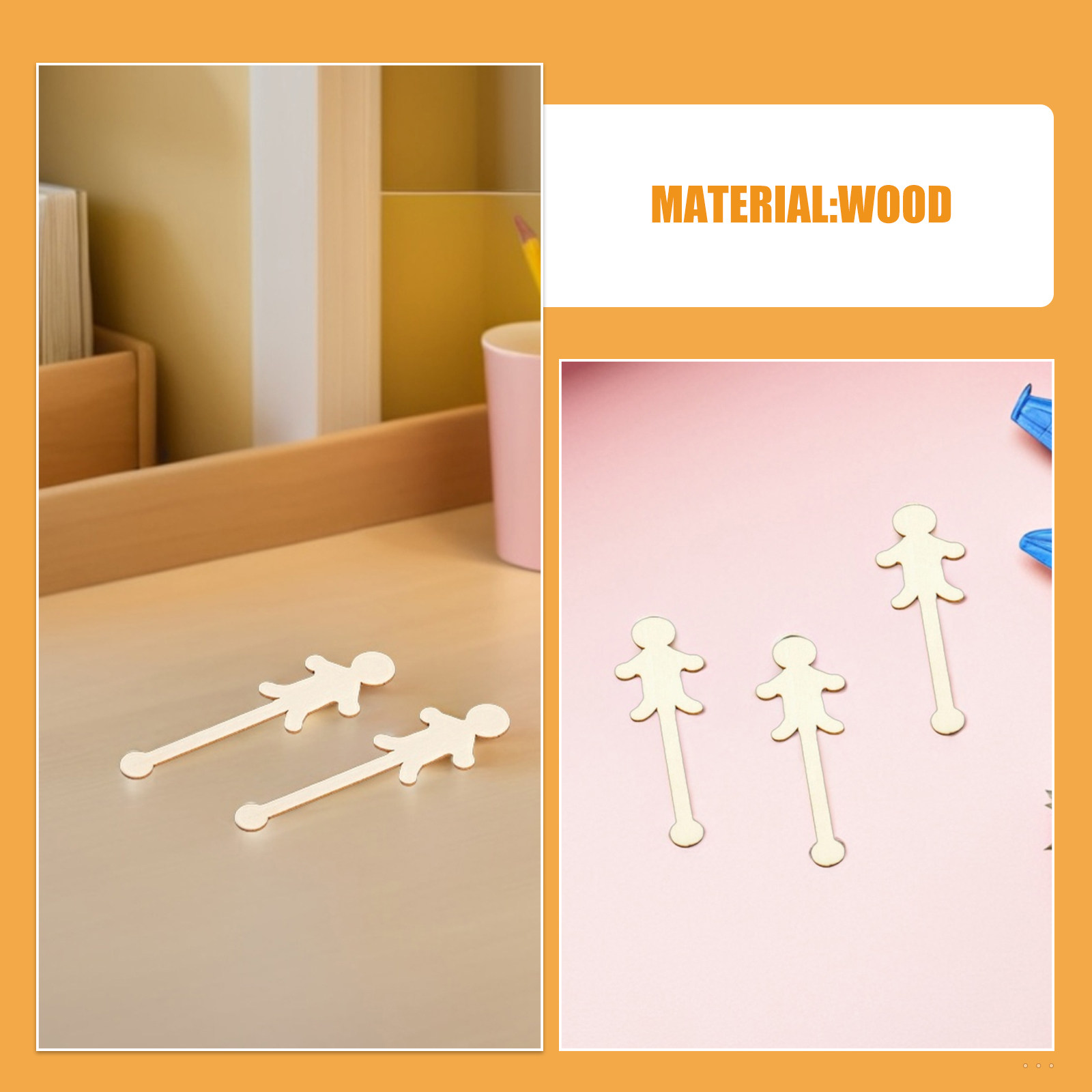 100Pcs Craft Sticks Wood Peopl – обзор и цена Art Craft Ice Cream