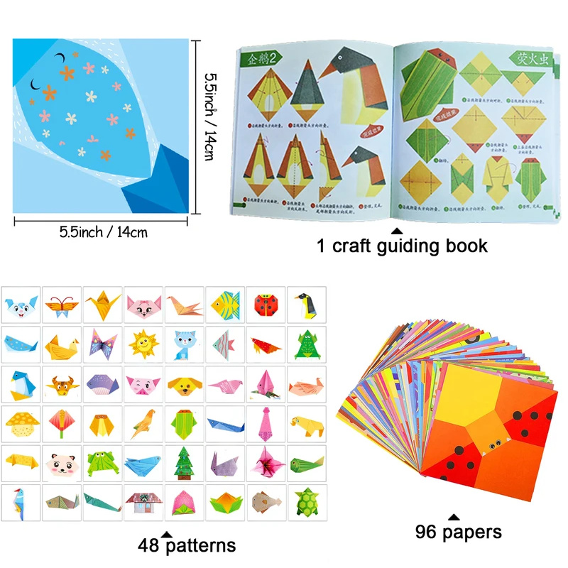 Origami Kit with 30/96 Sheets  – обзор и цена Art And Craft Nature