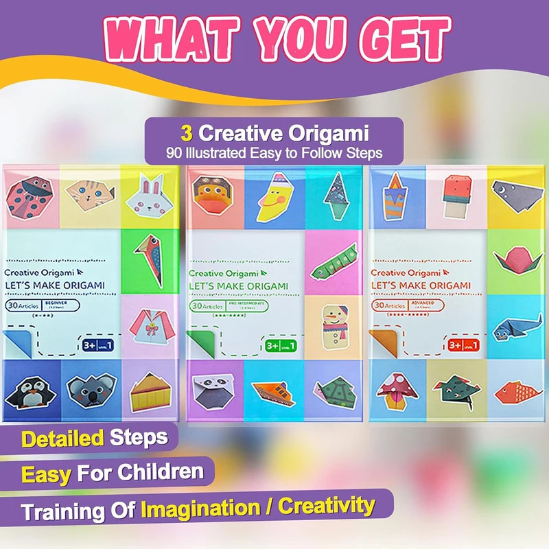 Origami Kit with 30/96 Sheets  – обзор и цена Art And Craft Nature