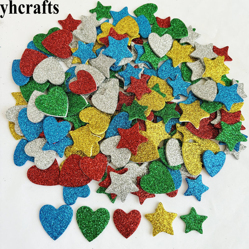 150PCS/LOT.Glitter star and he – обзор и цена Art Craft Kindergarten