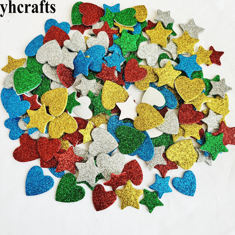 150PCS/LOT.Glitter star and he – обзор и цена Art Craft Kindergarten